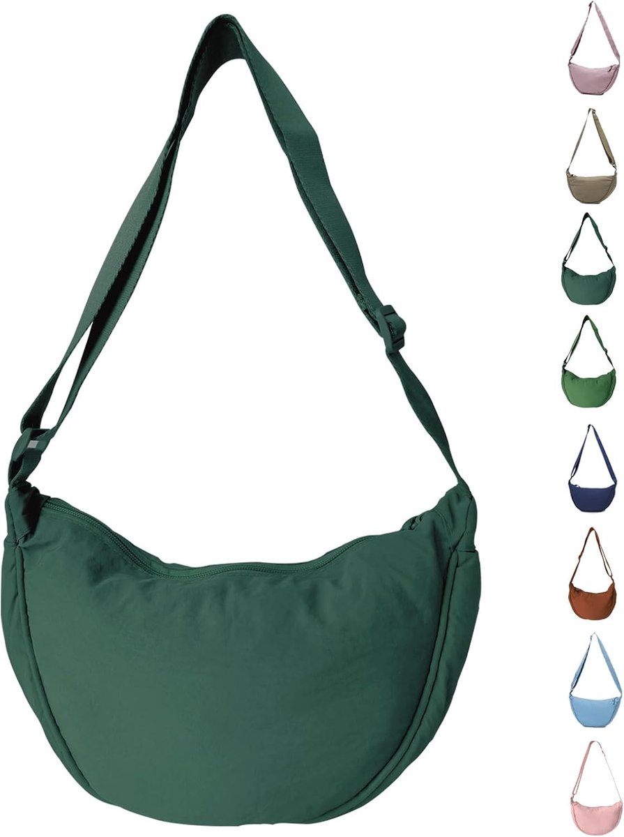 Schoudertas Half Moon - Nylon - Verstelbare band - Ideaal voor dagelijks gebruik - SnelShoppen
