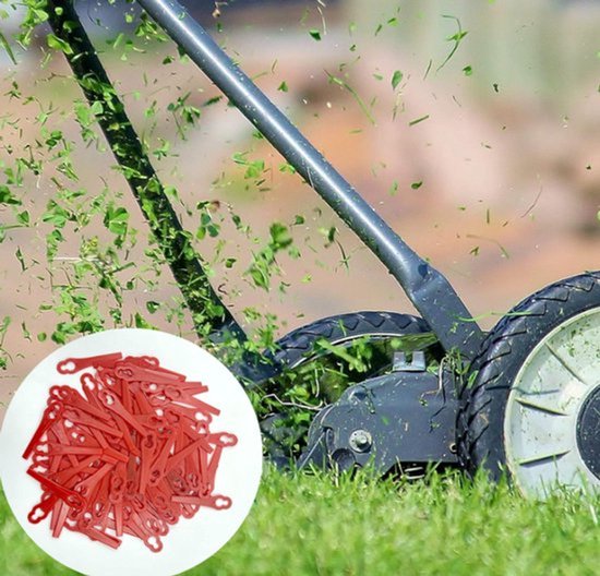 100 stuks reservemesjes voor trimmer, kantensnijder, kunststof trimmer, reservemes, tuin, grasmaaier, trimmer, messen voor accu grastrimmer van Merkloos	 — afbeelding 3