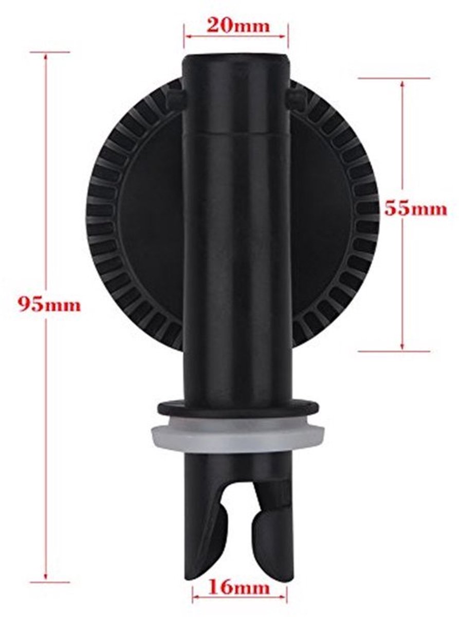 Luchtdrukmeter 0-0,35 bar - Barometer voor opblaasbare boot, SUP, kajak - Duurzaam nylon