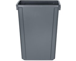 Jantex Smalle Afvalbak Grijs 60ltr - DX965 - Horeca & Professioneel