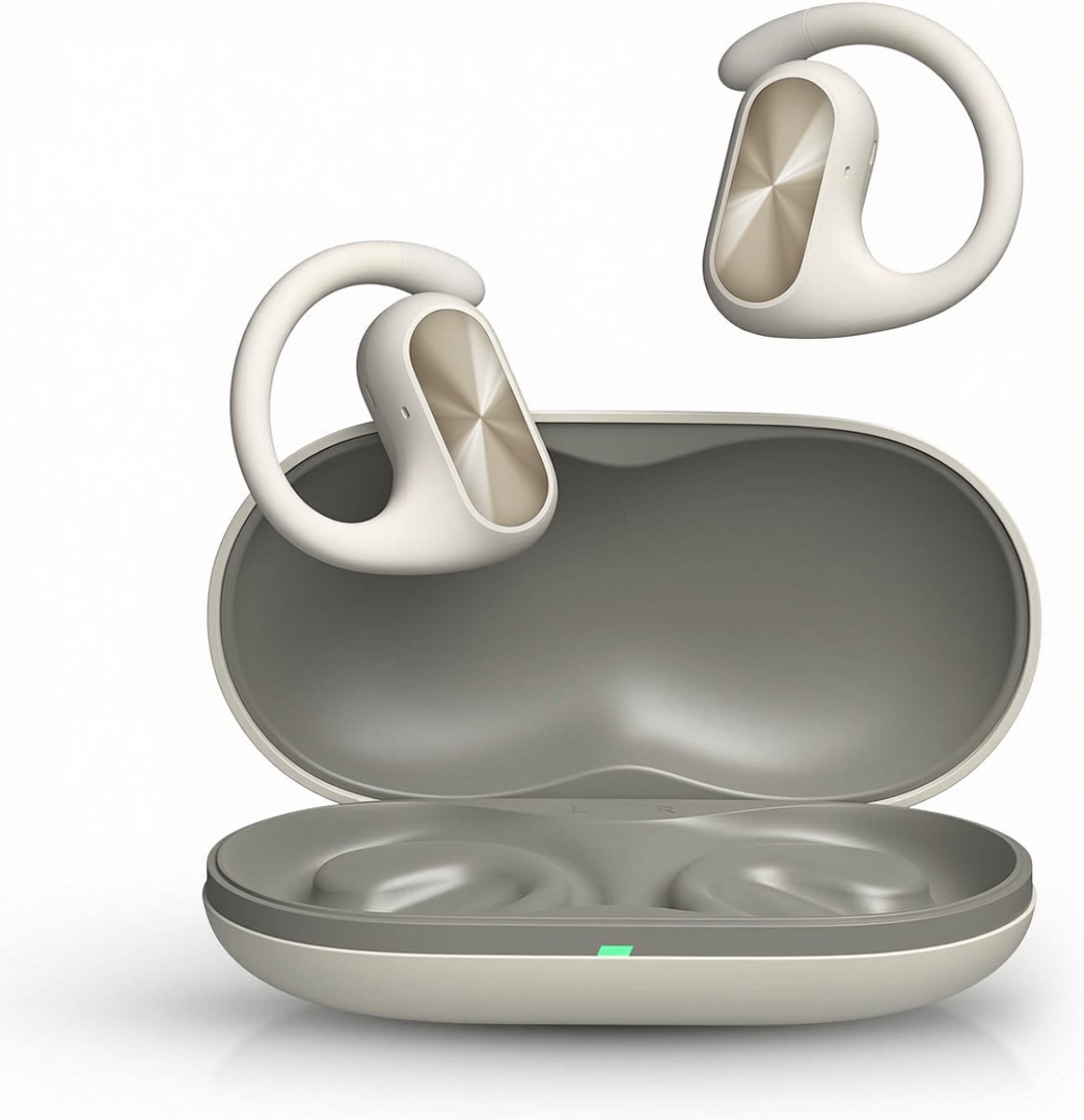 SNJY® Bone Conduction Headphone - Sporthoofdtelefoon Draadloos - Sport Oordopjes - Hardloop Oortjes - Wit