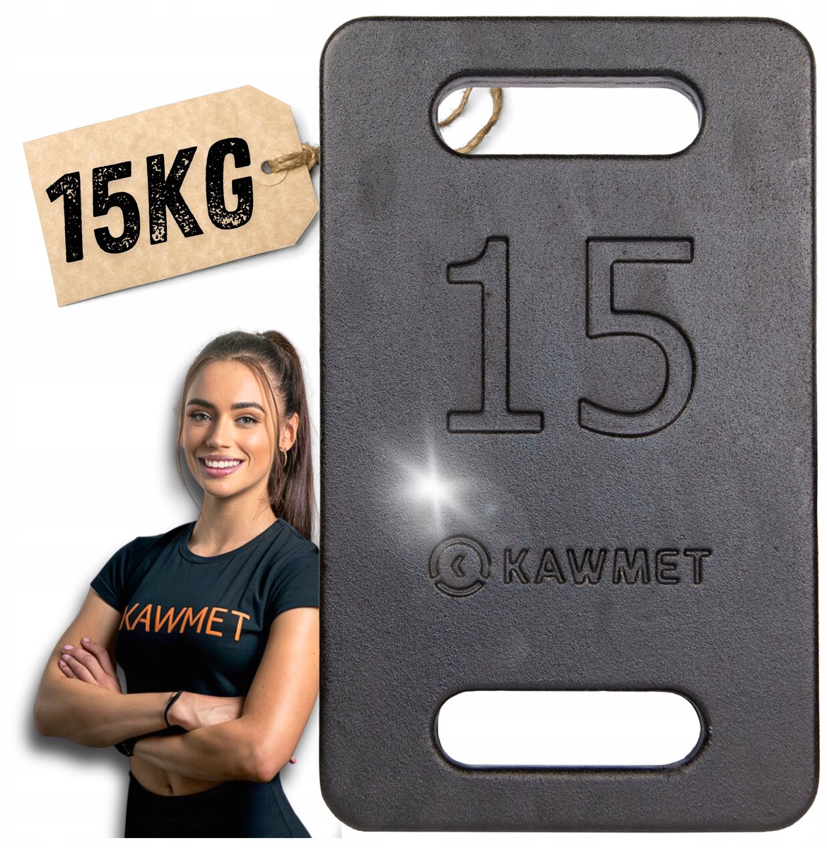 Merkloos Merkloze IJzeren Plaat voor Rugzak - 15 kg voor Fitness & Trekking