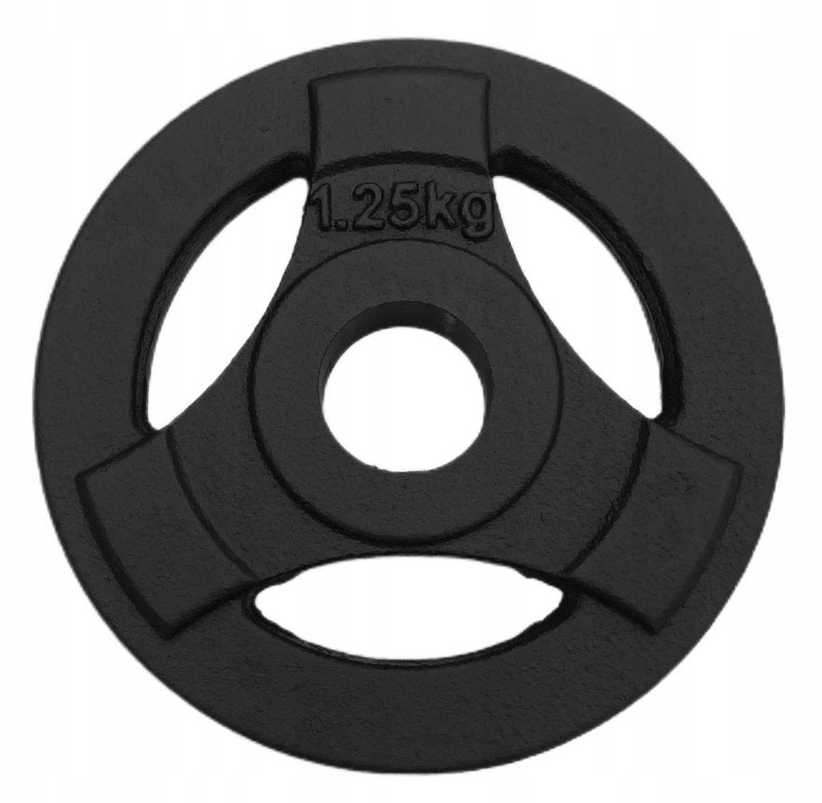 Merkloos Gietijzeren Gewicht 1,25kg met Tri-Grip, 28mm Gat