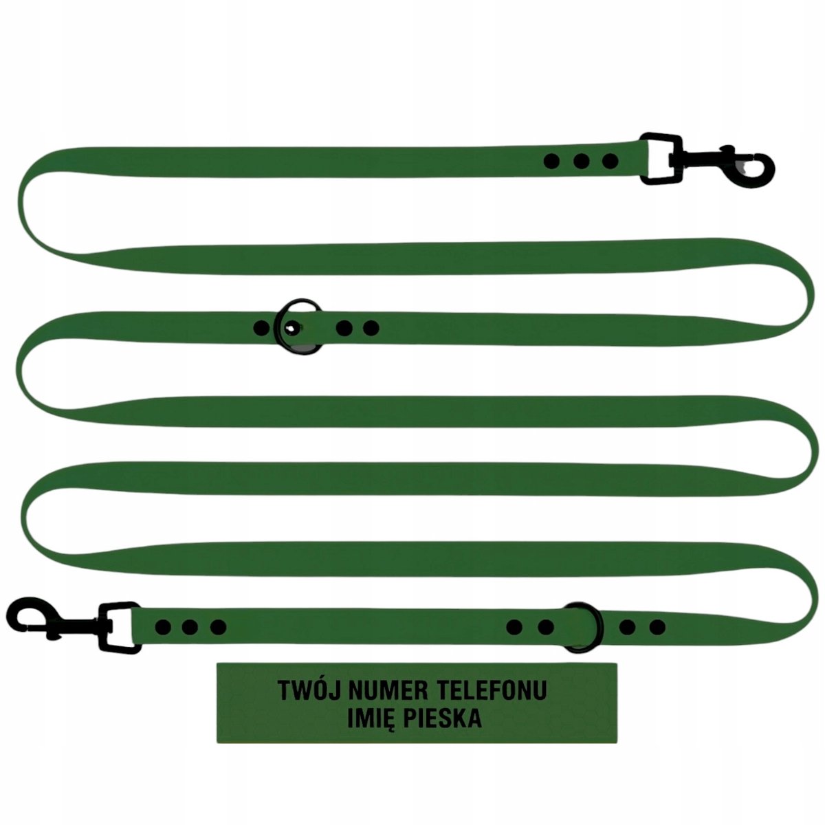 Verstelbare, waterdichte hondensnoer van Biothane/PVC, 5m x 2cm