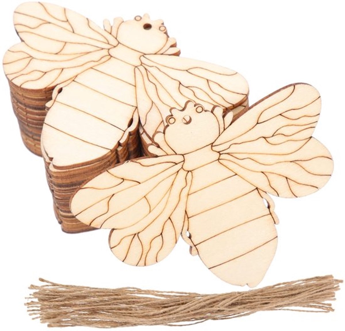 50 sets houtsplinterschilderen, doe-het-zelf honingbij gesneden muurkunst, decoraties, bijen, woondecoratie, schilderbaar, schilderbaar, schildering, kleuterschool, doe-het-zelf