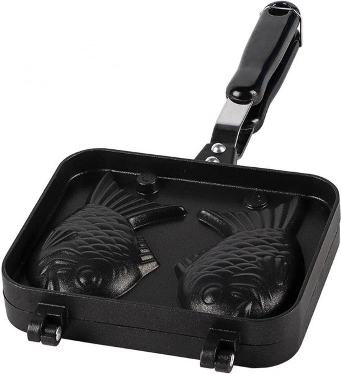 Wafelijzer in de vorm van een vis - Bakvormen voor wafels - RVS mold - Thuis bakken - Feestelijk dessert - Non-stick coating