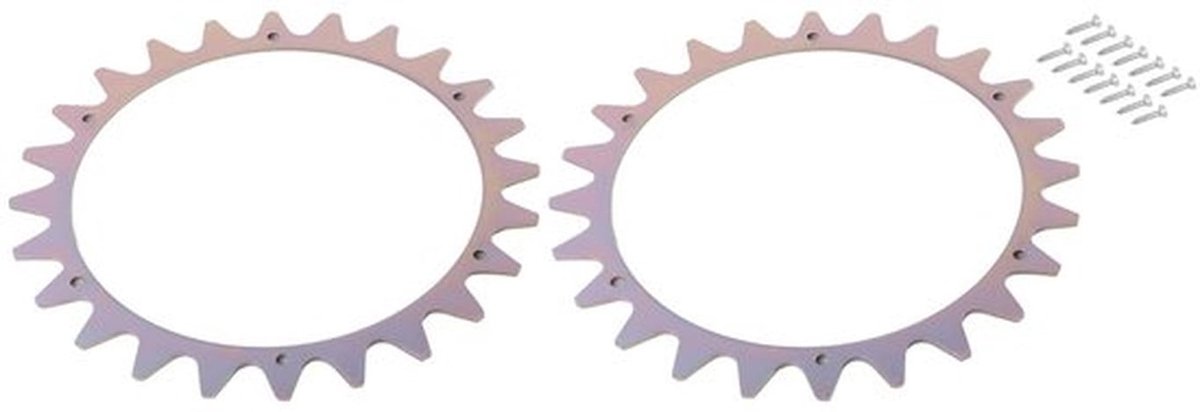 1 paar tractiewielspikes voor Worx L robotmaaier 225 mm roestvrij staal antislip wielspikes compatibel met WR153E WR155E WR147E.1 WR148E