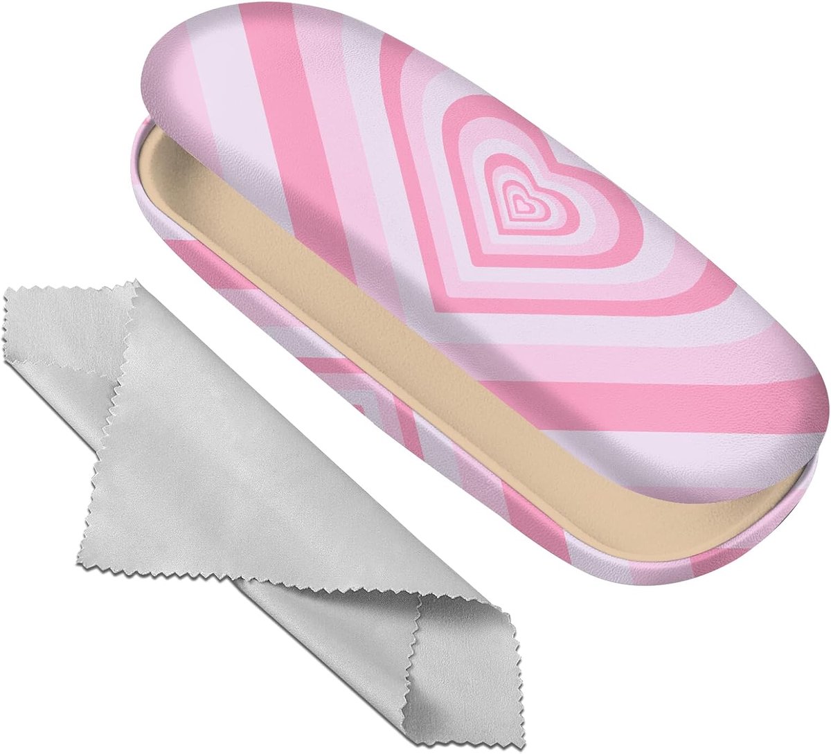 Bril Case Hard Shell Brillen Beschermhoes Brillen Houder Doos met Reinigingsdoek voor Vrouwen Meisjes Mannen Leuke