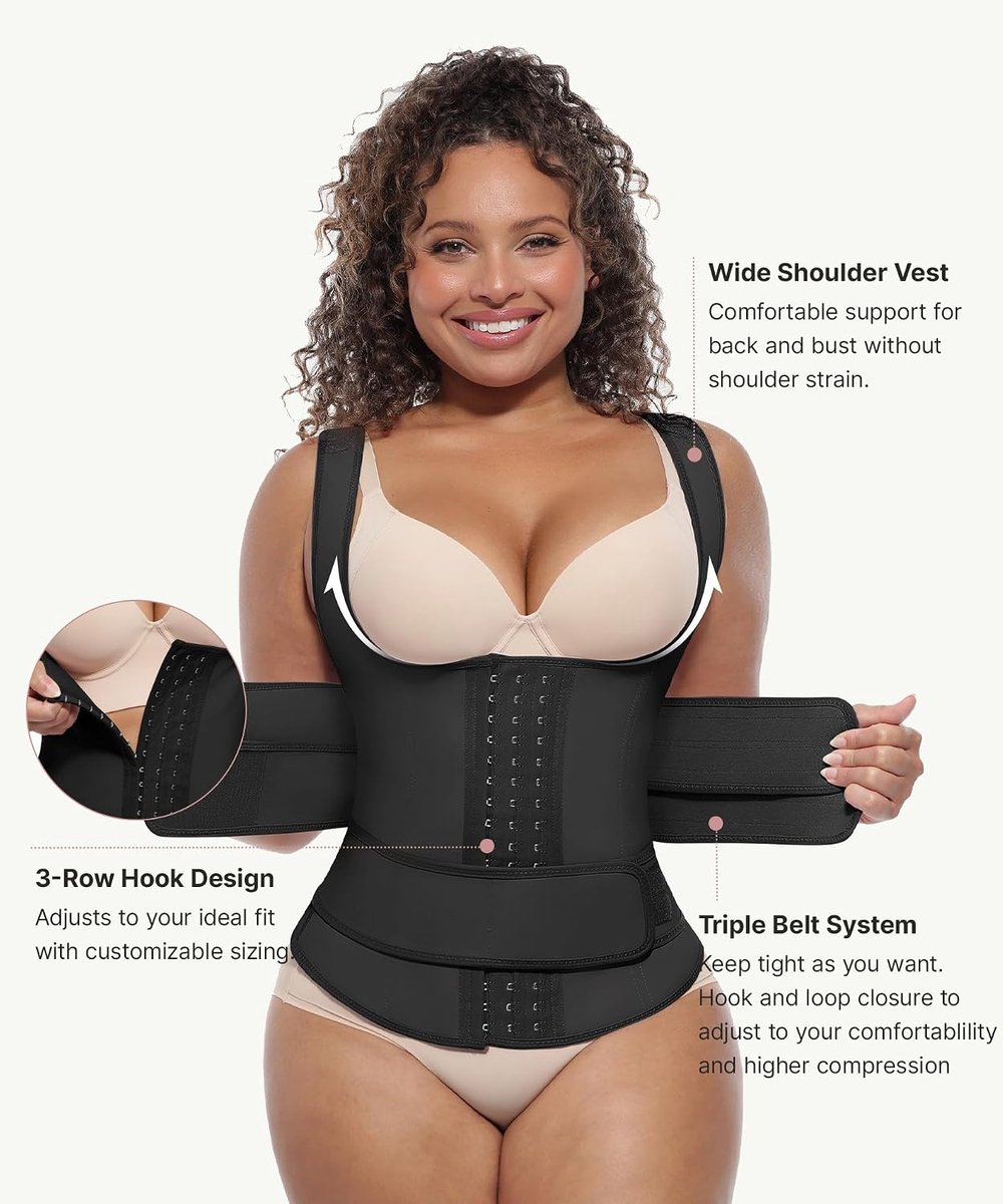 Taille Trainer voor Vrouwen Latex Taille Trainers Vest Plus Size Taille Cincher Corset 3 Riemen Haken Stalen Botten