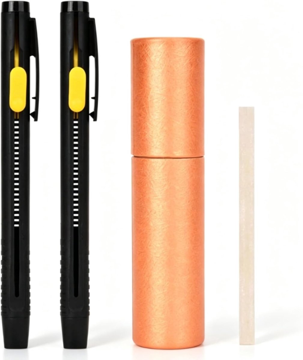 Marker Pen, Kleermakers Krijt, 2 Stuks Pen Schelpen 20 Wax Strips Verdwijnen Pennen Auto Vanishing Leer Stof Marke