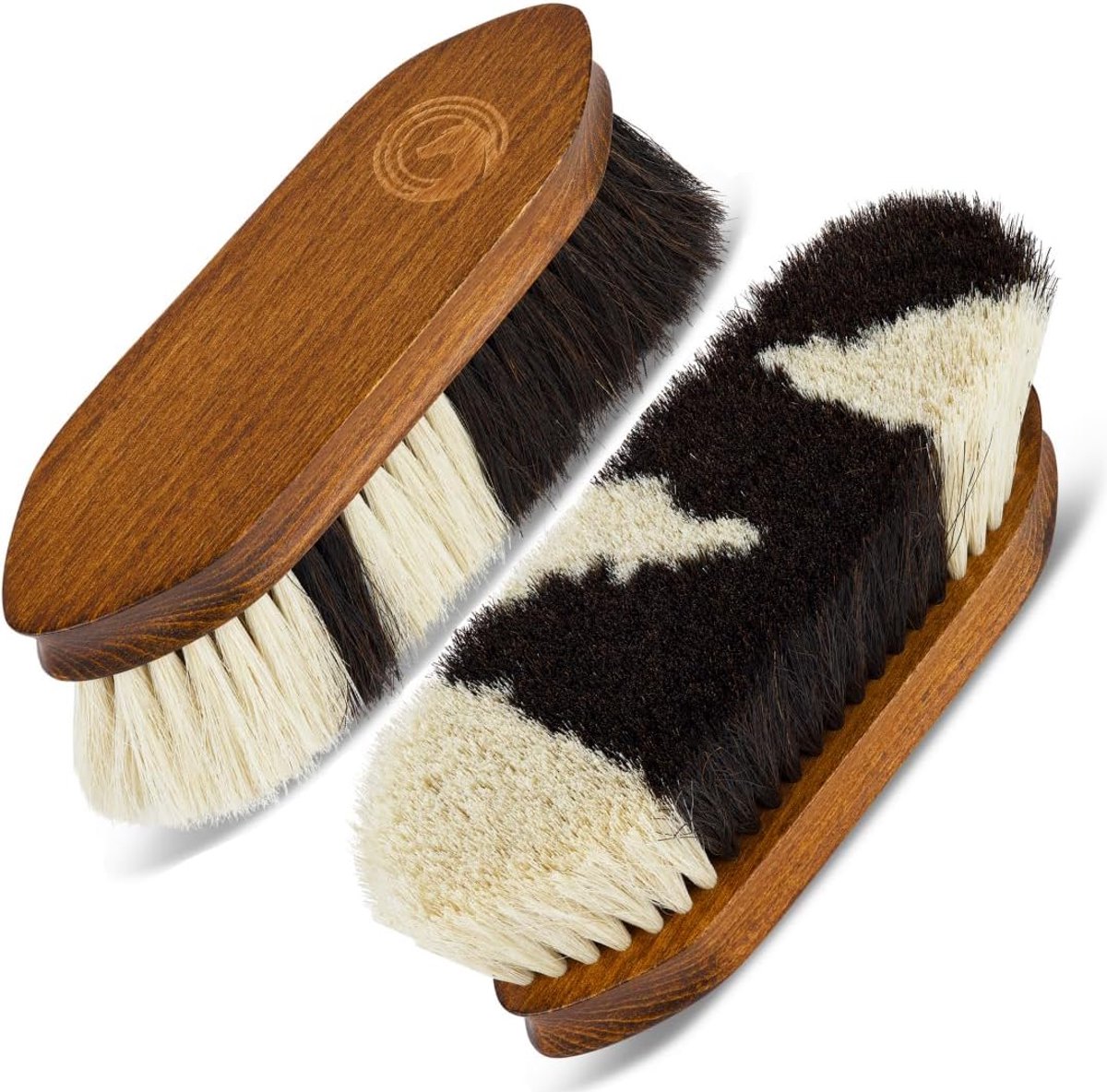paardenborstel – glansborstel met paardenhaar & houten greep | Glansborstel met dichte paardenhaar-haren & ergonomische houten greep – verwijdert stof & losse haren, zacht