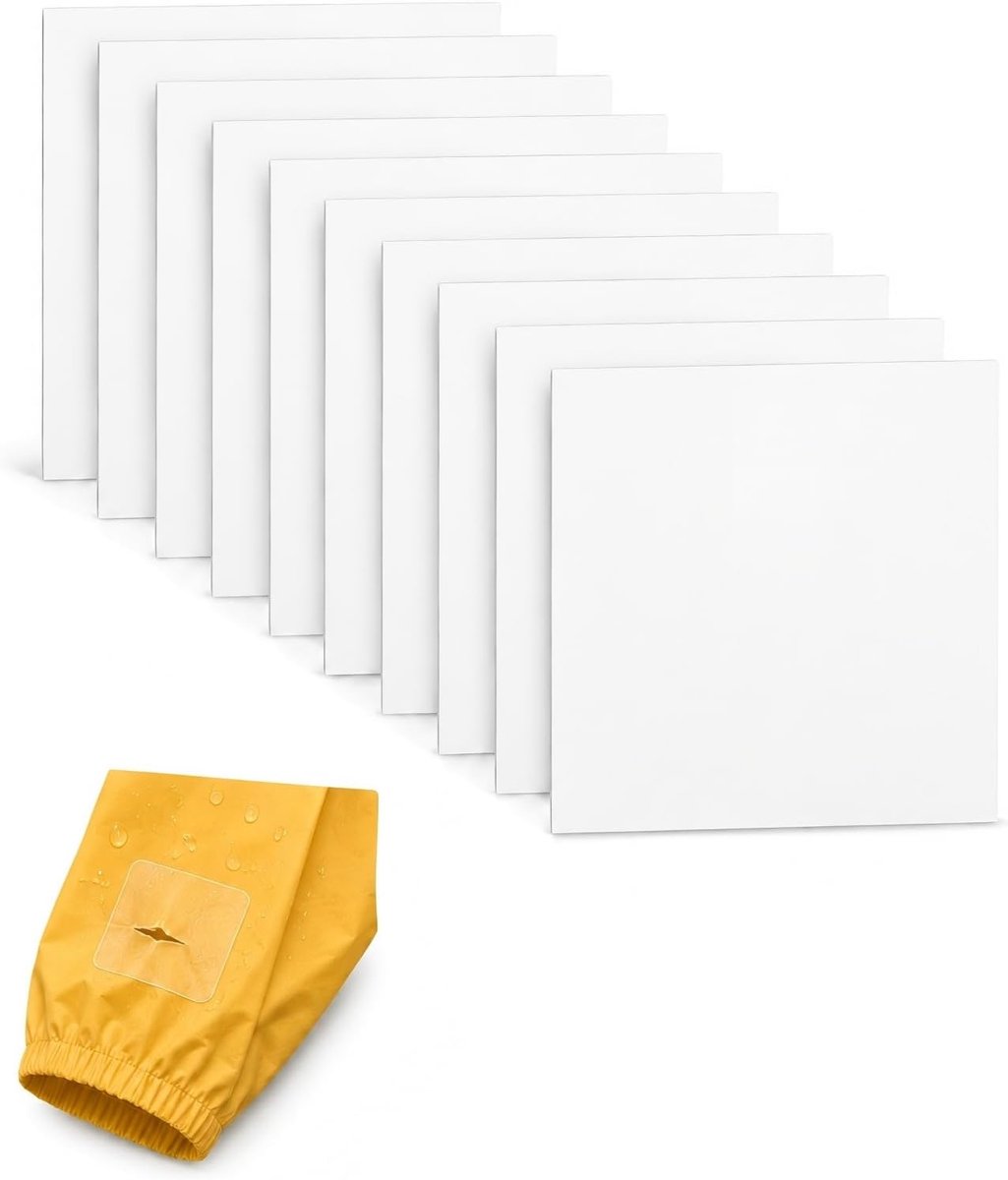 10 stuks TPU-reparatiestapes, 10 x 10 cm, reparatietape, transparant, zelfklevend, zwembadreparatieset voor luchtmatras, rubberboot, zwemring, tent, kinderbadje, opblaasbaar speelgoed