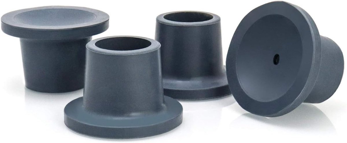 Vervangende voeten voor douchezitjes, stoelvoetbeschermer voor douchestoel, 28 mm, 4 stuks