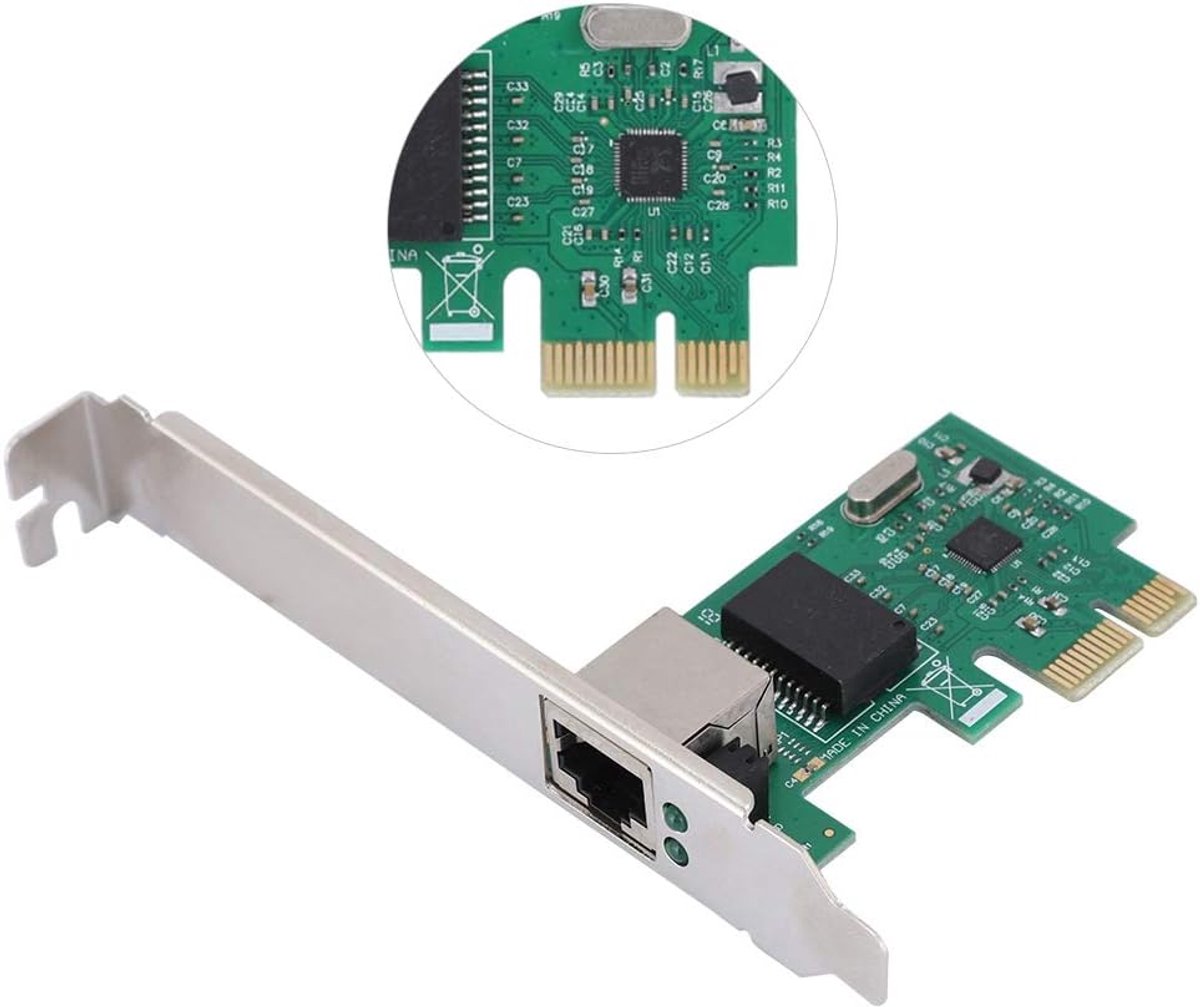 kaart voor Realtek RTL8111E, PCI Express adapter x1 x4 x8 x16 Full Duplex Multiple Gigabit Ethernet kaart 10/100/1000 mbps, groen