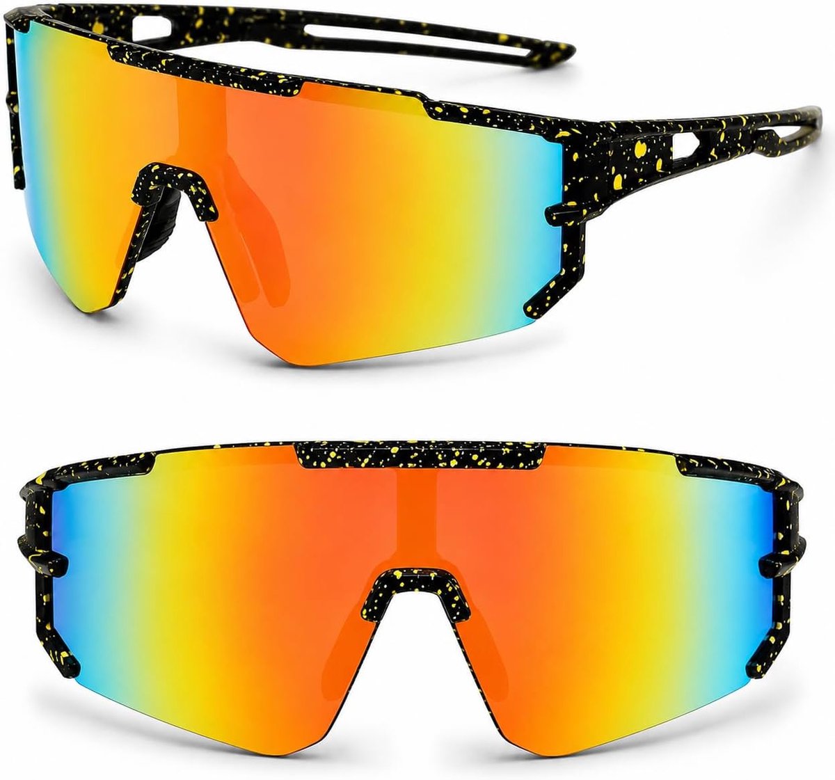 Bril heren dames gepolariseerde fietsbril heren hardloopbril dames sportbril fietsbril sport zonnebril voor outdooractiviteiten MTB racefiets fietsen fietsen skiën golf