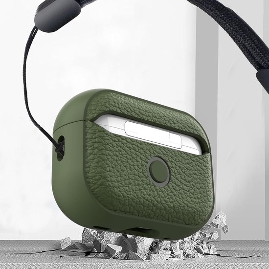 Beschermhoes compatibel met Airpods Pro 3 met reinigingsset, beschermhoes van TPU compatibel met Airpods Pro 3e generatie met polsband — afbeelding 2