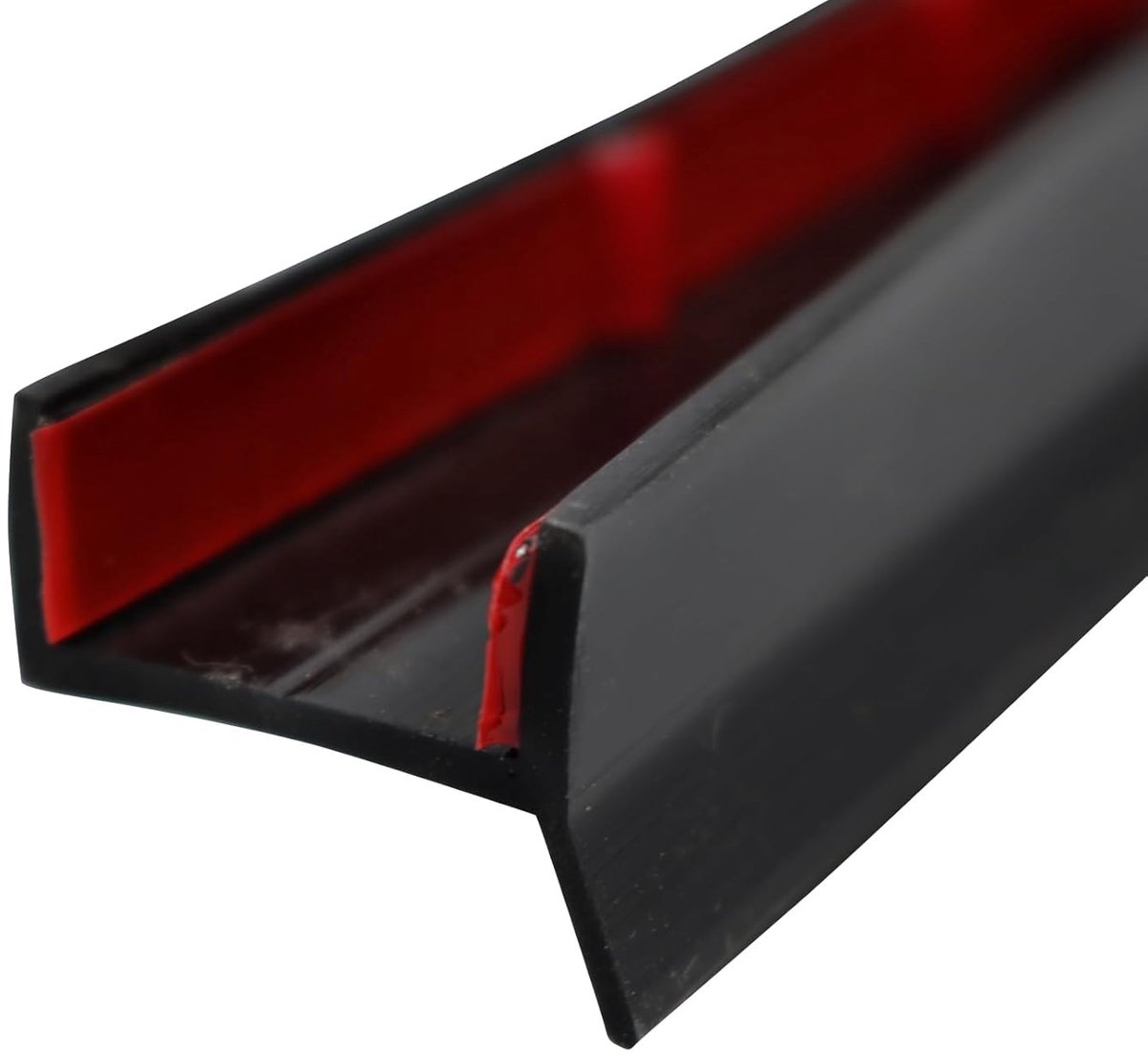 Keukenlijst, rubberen lip afdichting keukenplint, keuken lijst voor 15mm 16mm 17mm 18mm, keukenlijst werkblad voor keukenplint (Zwart, 2m)
