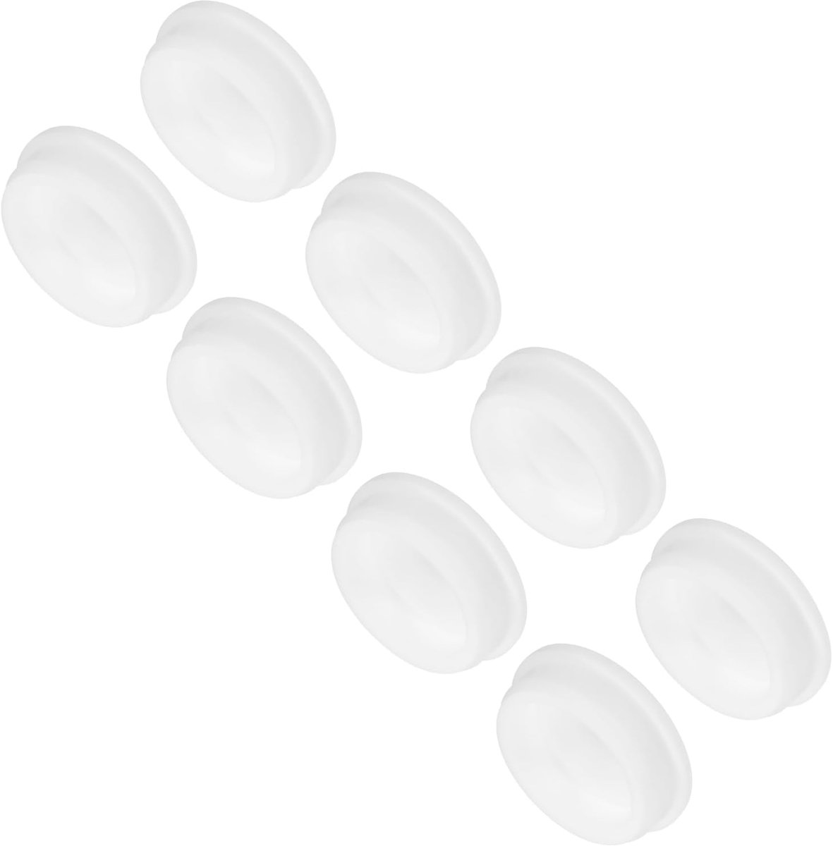 8 stuks T-vormige siliconen stoppen 51,3 mm 2 inch Dia Snap in stopgat afdichting afdekking ronde rubberen stop voor keuken rubberen schotten waterdichte afdichtstop wit