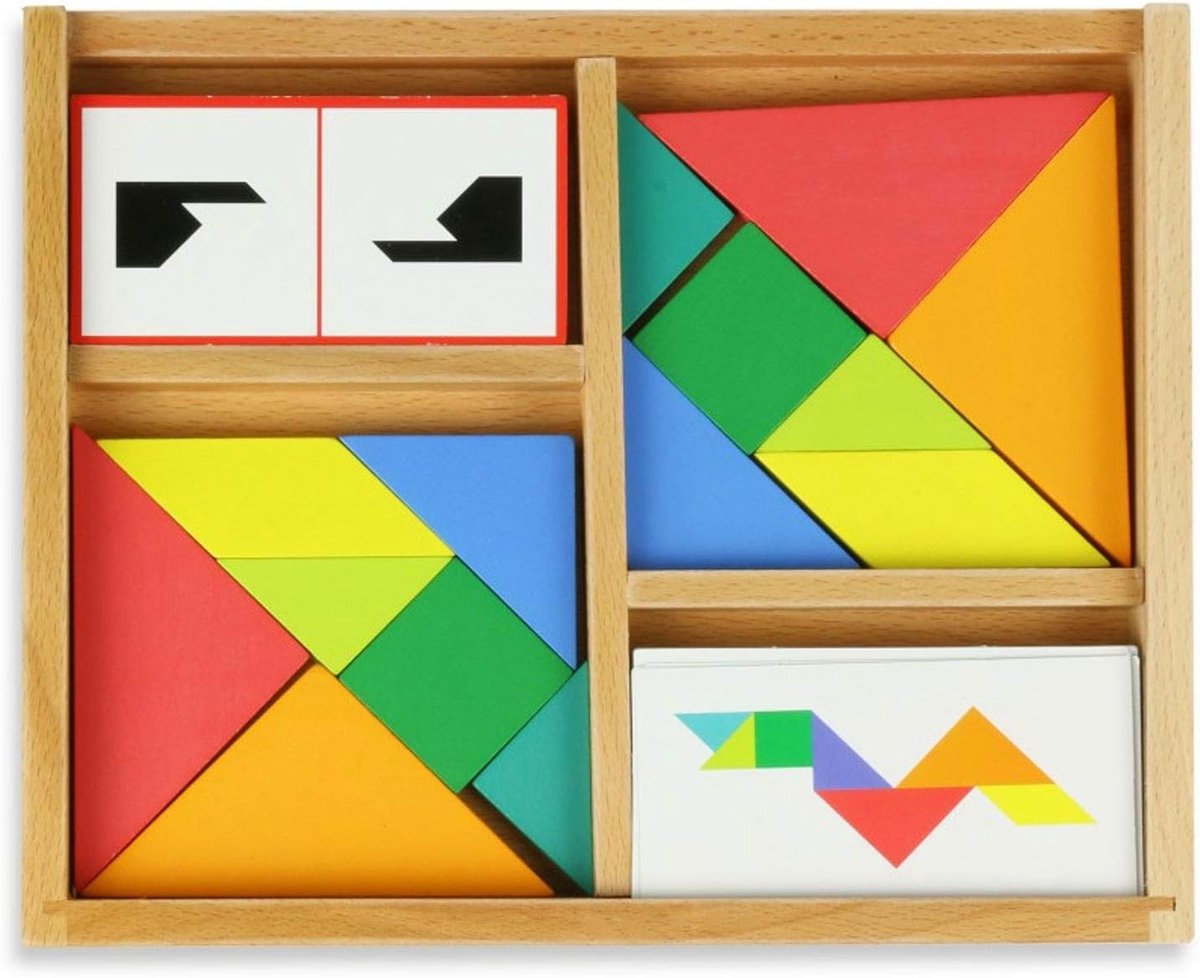 6061 Tangram in 2-delige set voor kinderen vanaf 5 jaar