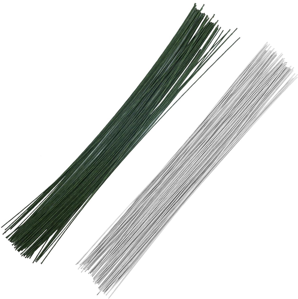 Draad, bloemsteeldraad, draad voor bloemschikken, handwerkdraad voor bloemslingers, banketten, DIY, bruiloft, bloemslingerdecoratie (wit, groen)