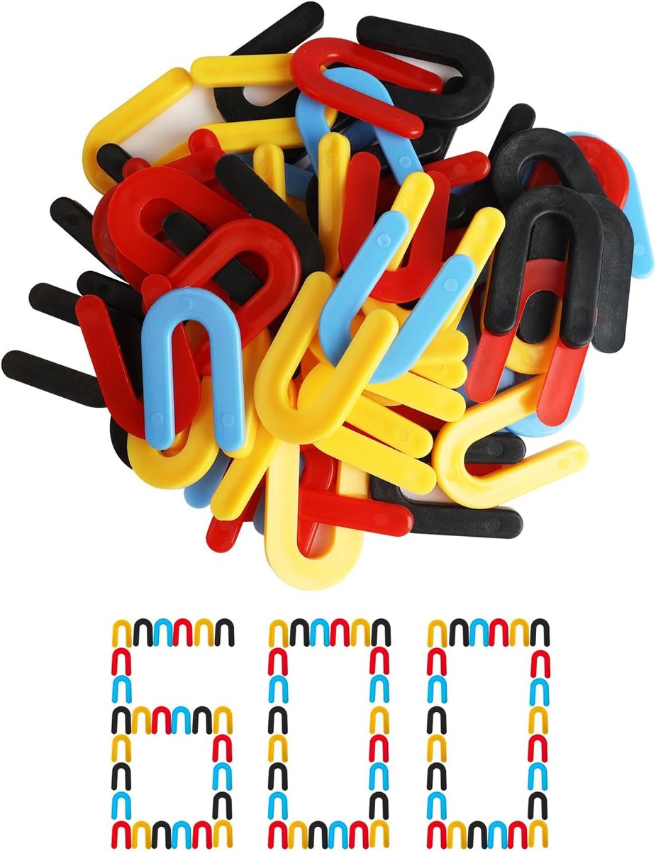 600 stuks 1,5 mm, 3 mm, 5 mm, 6 mm U-vorm | U-vormige tegelafstandhouders, robuuste kunststof afstandhouders voor wand- en vloertegels