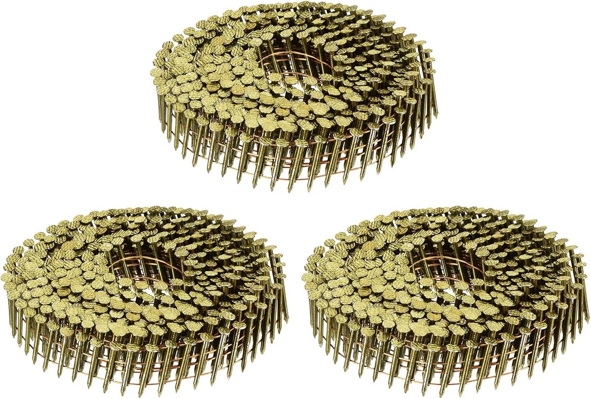 1200 stuks shingles 1 inch x 0,083 inch 15 graden ringband volledig ronde kop colled draadrol voor latten en plankmaterialen