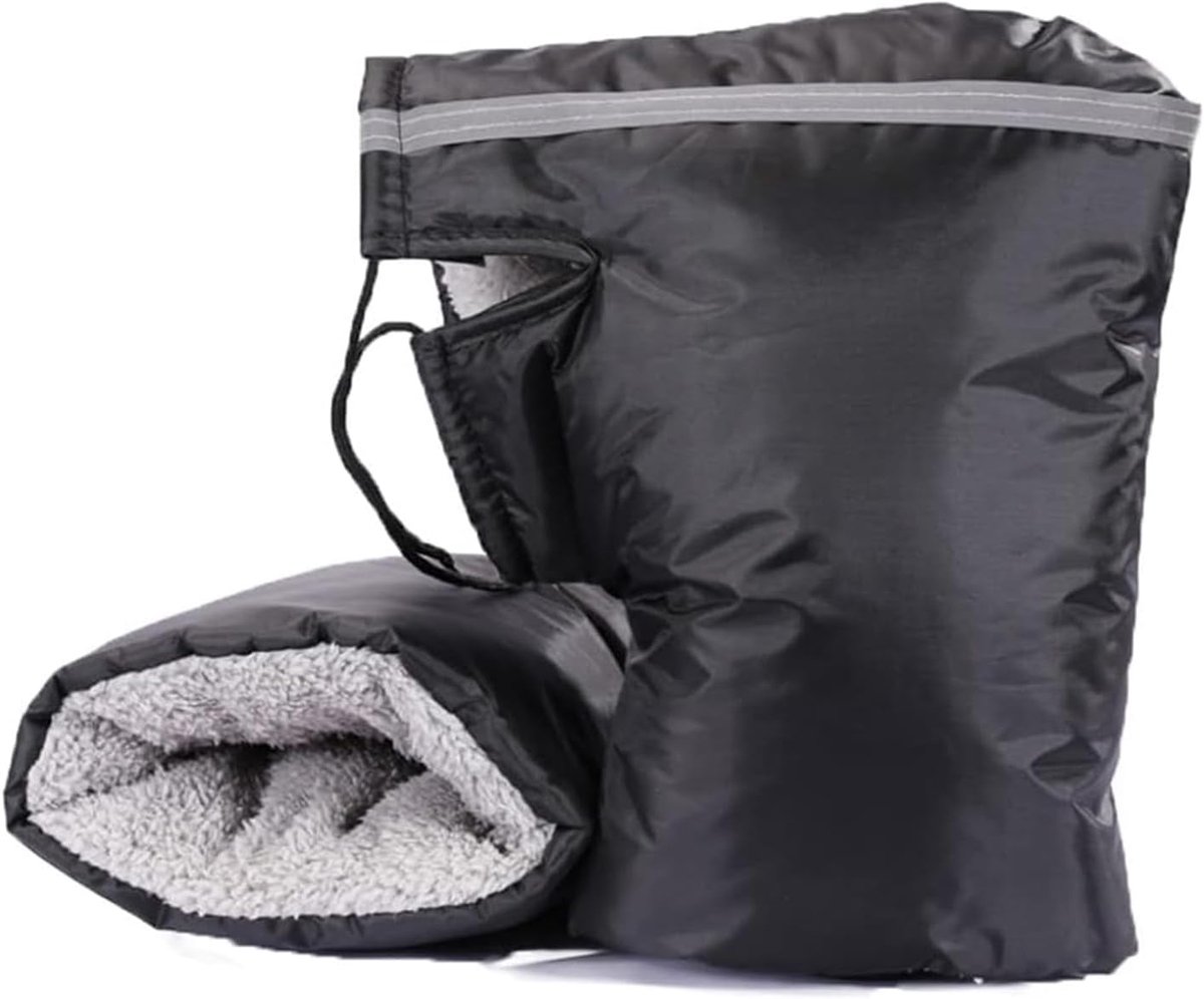 Handschoenen, waterdicht, winddicht, motorhandschoenen, pluche, koudebestendig, verdikte manchetten, wielersport, scooter, winter, universeel
