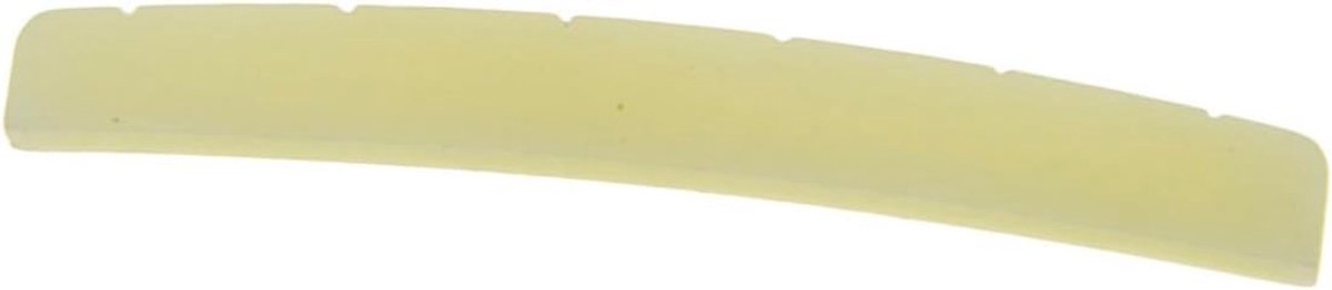 Gebogen 43mm Ongebleekte Pure Bone Nut Gitaar Slotted Bone Nut voor Strat/Tele 43x3.2mm