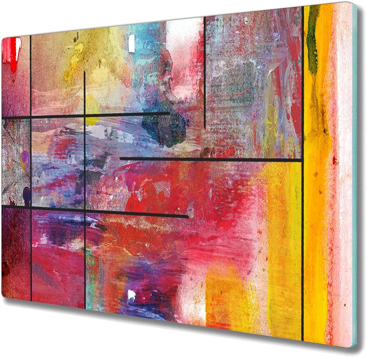 Glazen Snijplank Trancheerplank 60x52cm Keukenplank Kookplaatafdekking Fornuisafdekplaat Gehard Glas - Hedendaags