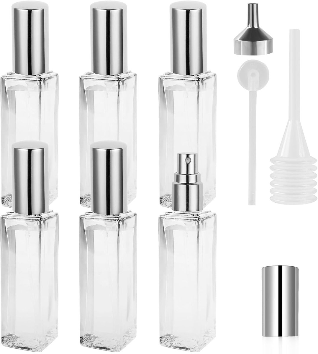 Parfumverstuiver navulbaar 20 ml - mini glazen verstuiver - fijne mist - ideaal voor reizen - SnelShoppen