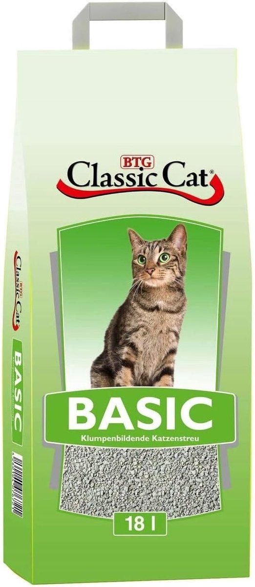 Kattenbakvulling 18 Liter - Klumpenvormend Bentoniet - Natuurlijke geurpreventie - Ideaal voor katten - SnelShoppen