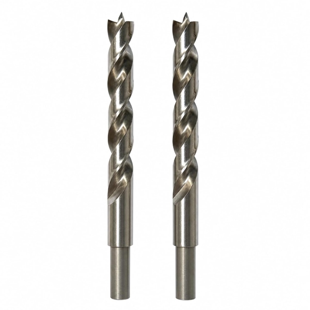 jjw-germany 2 St. HSS-G nauwkeurige houtboor spiraalboor (D = 12,0 mm) met centreerpunt, schacht 10 mm