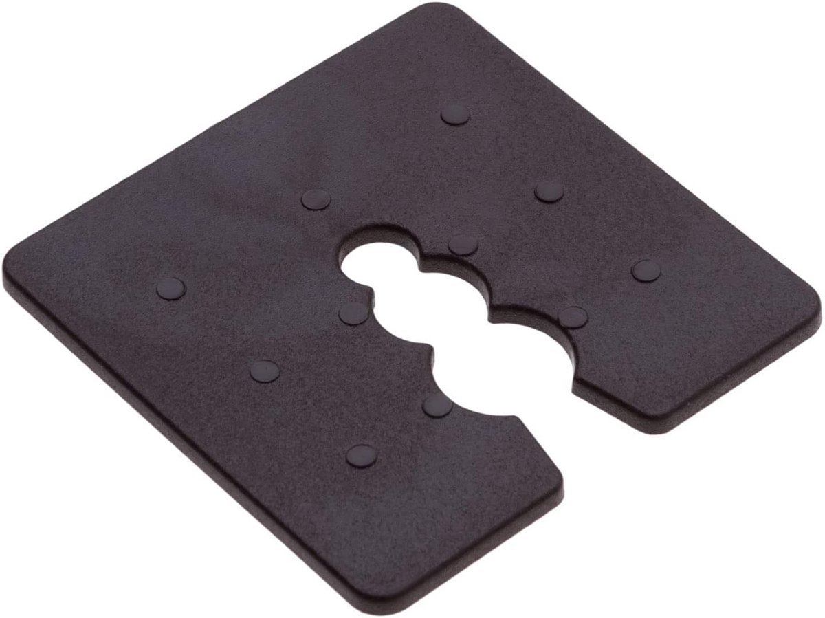 Afstand verpakkingen vlakke vulplaten voor DIY - meubels, nivellering, Spacing tegels, deur, Windows, installatie - (Pak van 50) Plastic Frame kleur-gecodeerde 50x50x2mm