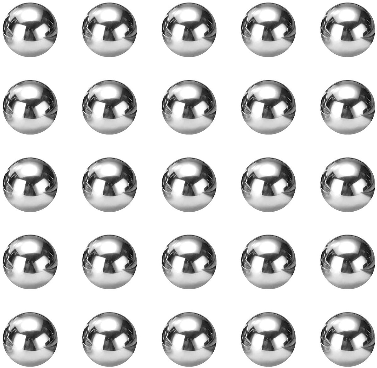 30 stuks Precisiekogels 12 mm diameter G25 Massief verchroomde stalen kogellagerkogels voor kogellagers, machines, automobiel en DIY