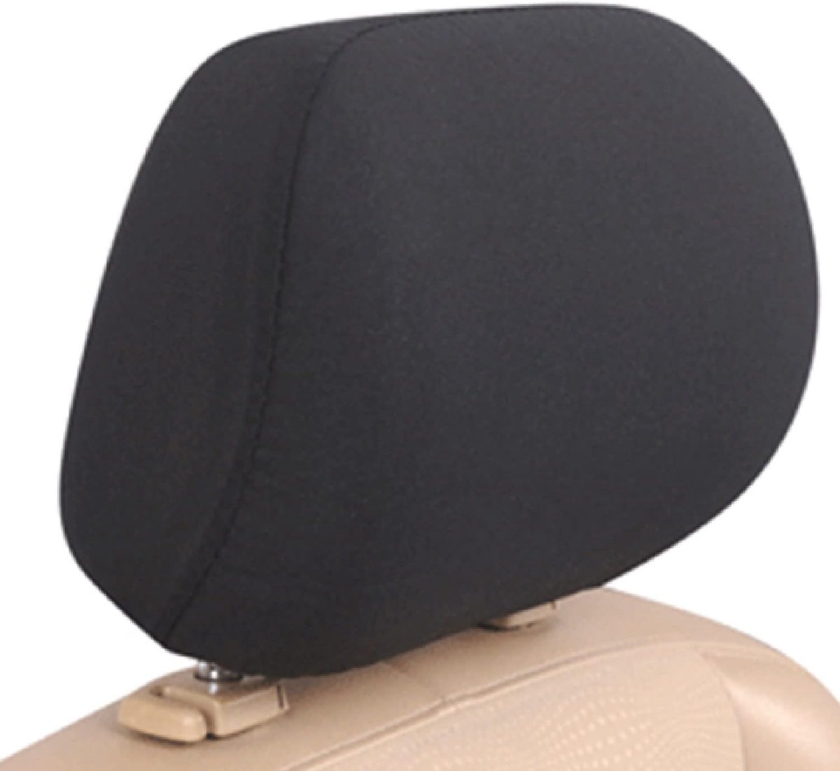 Autohoofdsteunhoes, set, universeel, zwart, auto-accessoires, interieur