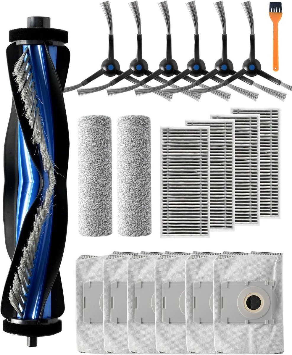 Omni Accessoireset voor robotstofzuiger, reserveborstels en filter, reinigingsaccessoires (X8 Pro Omni-accessoires)