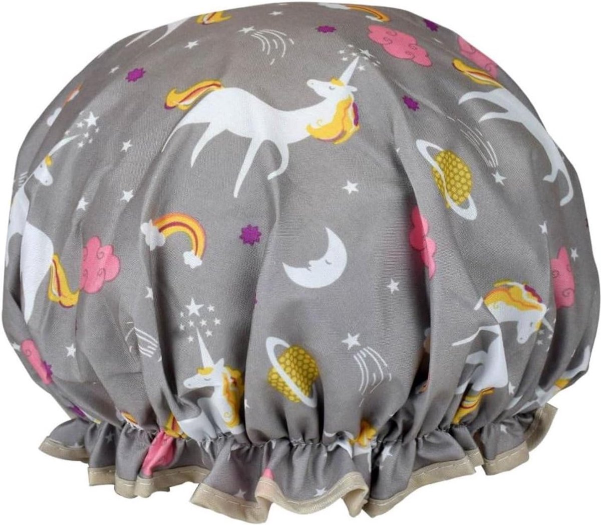 Doucher cap - Eenhoorns - Dubbele laag - Houdt haar droog - Jonyx - SnelShoppen