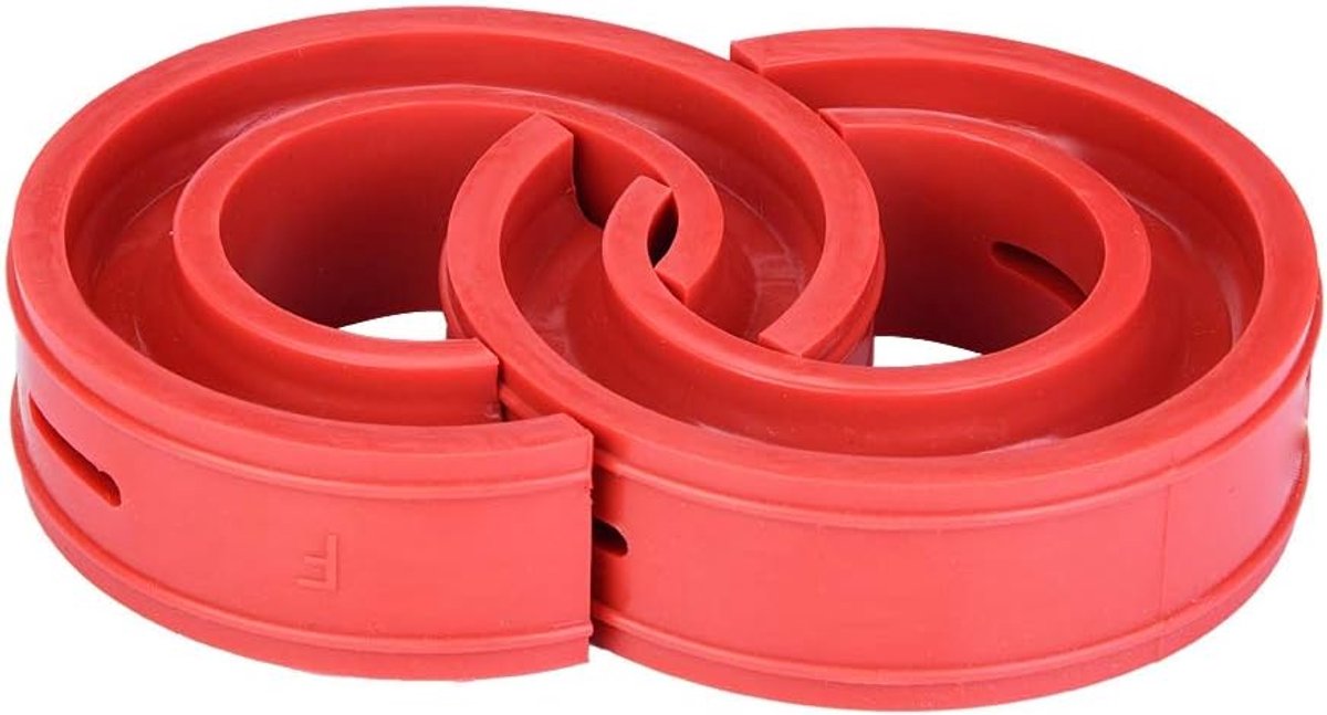 2pz Cuscino Paraurti Ammortizzatore TPE Car Shock Absorber Buffer Spring Bumper Cushion Rosso Tipo A-F(E)