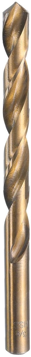 Metaalboor, Ø 9,5 mm M35 roestvrij staalboor, HSS spiraalboor voor metaal, staal, aluminium, kunststof, hout