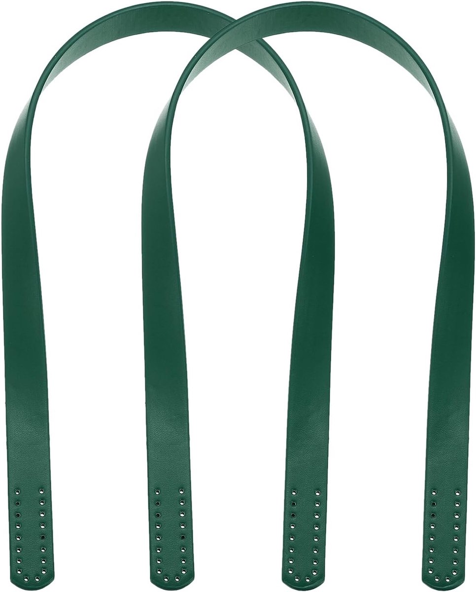 2 stuks 24 inch (60 cm) leren handtassenriemen, handtassenriem, tasgrepen voor portemonnee, portemonnee, tote maken, donkergroen