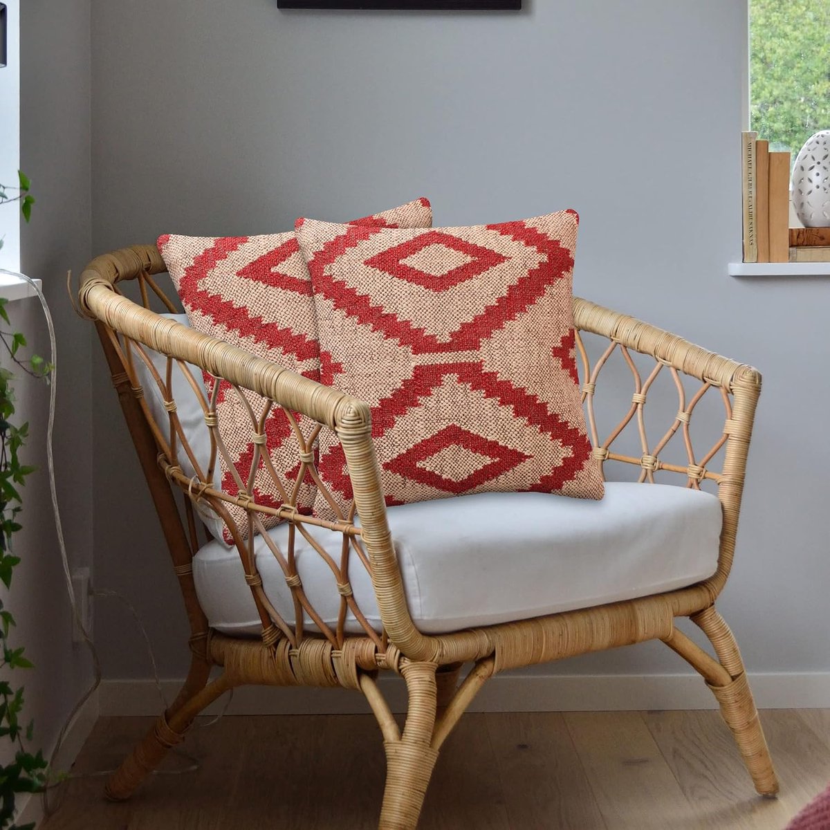 Kussenhoes 45x45 cm - Vintage Kilim Design - Handgeweven Wol-Jute - Perfect voor de woonkamer - SnelShoppen