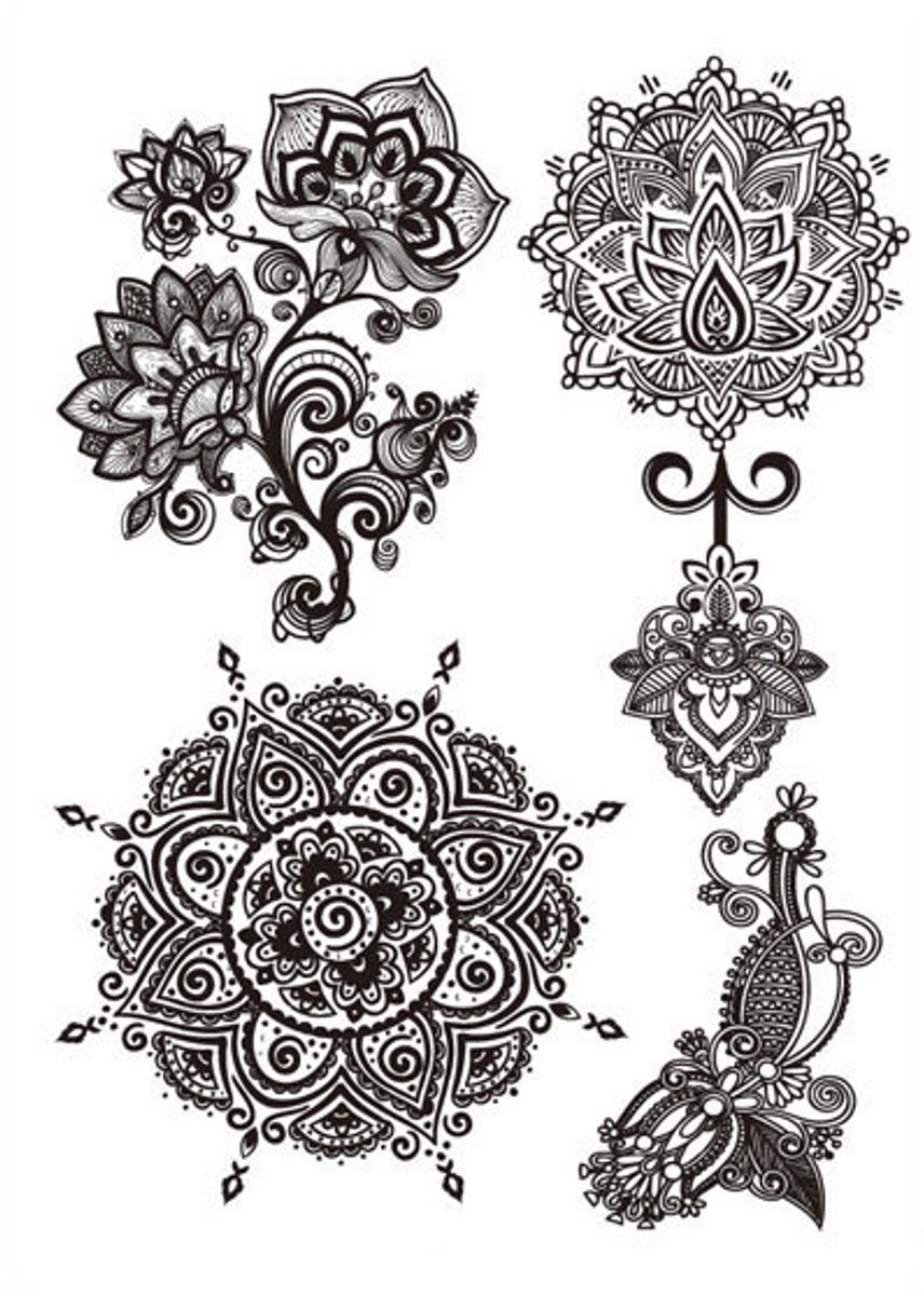 Tijdelijke tattoo lace collection 3 dagen