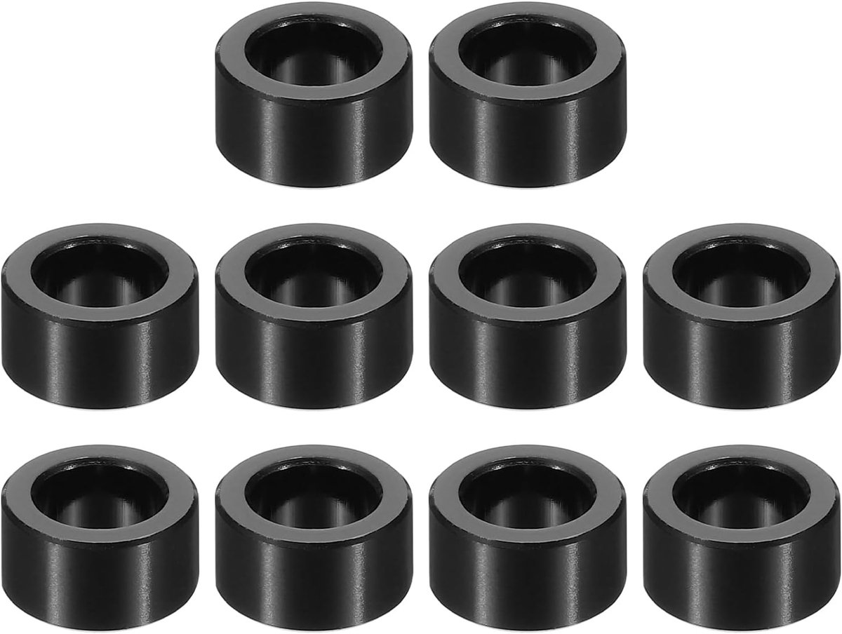 M8 Aluminium Spacers, 10 Stks Metalen Spacer Aluminium 5/16 "ID x 1/2" OD x 1/4" L Aluminium Spacer Schroef Standoff Ronde voor 5/16" of M8 Schroef Bouten