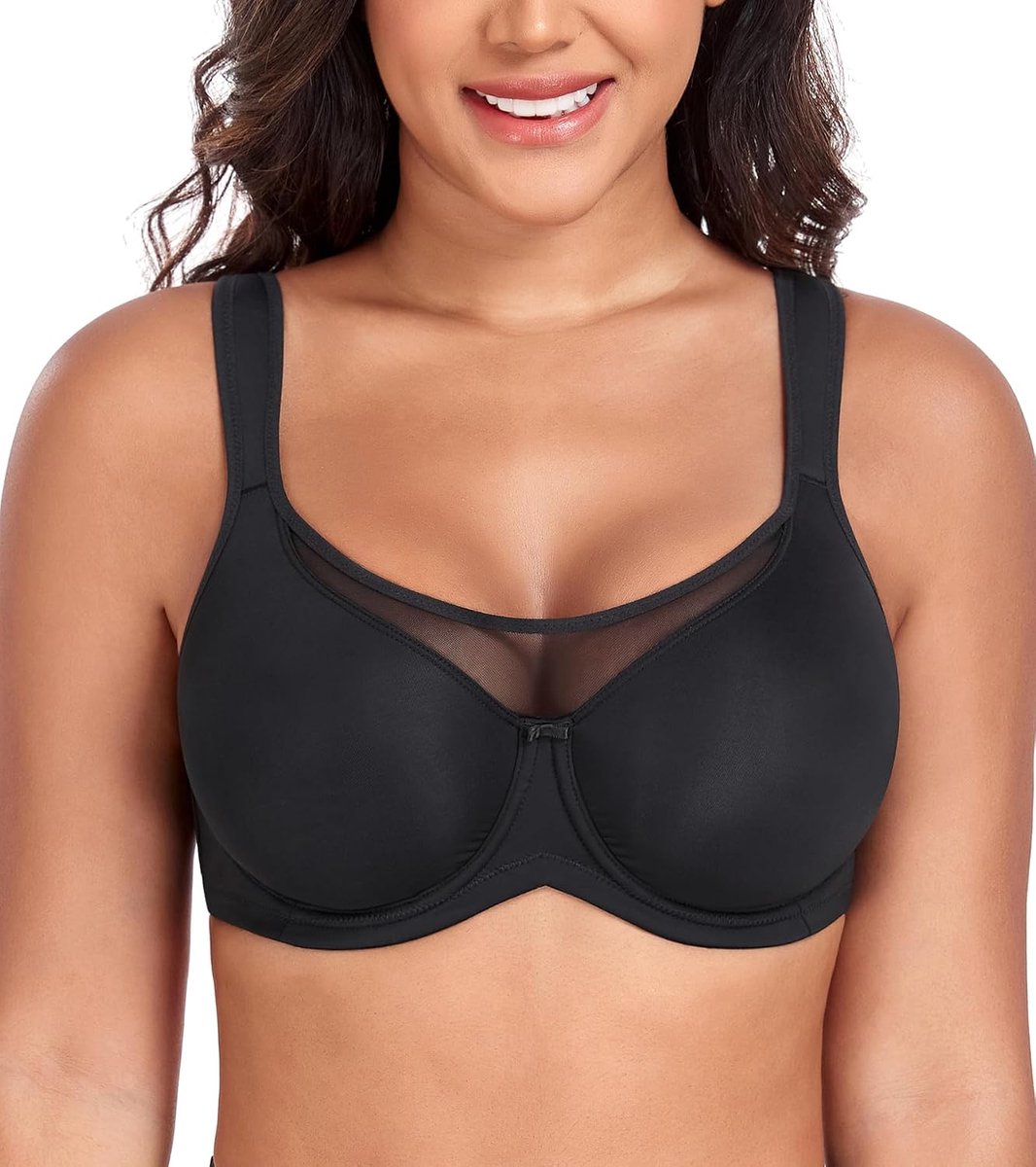 Minimizer-beha met beugel, volledige cups, zachte cups, ongevuld, ondergoed, grote maten, comfort