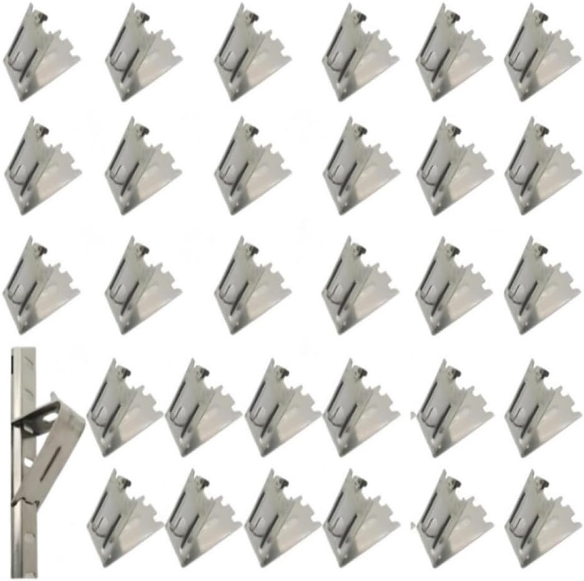 30 stuks clips voor rek vrieskast houder voor koelkast koelkast vriezer voor koelkast koelkast koelkast haken van roestvrij staal clip voor rek
