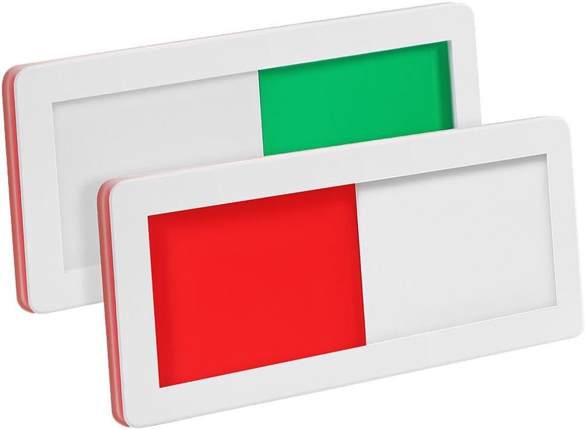 2st typeplaatje scoreborden voor schuifdeuren schild "badkamer bezettt". Bezet deurbordje deur privacyschild toiletbord kantoor niet storen