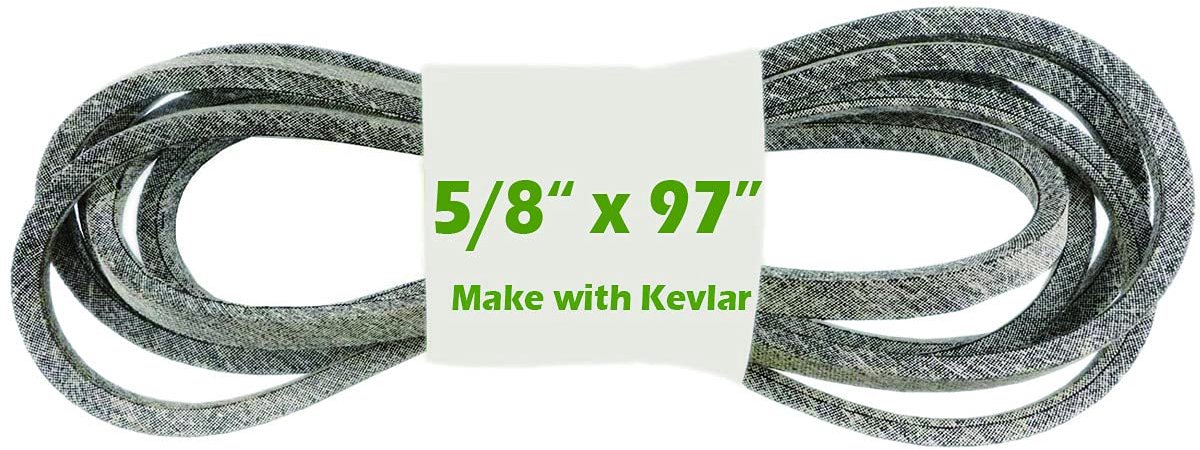 5/8 "x 97" grasmaaier snijdekriem maken met Kevlar compatibel met AYP/Craftsman 174883, 532174883, Husqvarna 174883, 531300767, 532174883, MTD 754-04883, MTD 5, 9544 -0485 754-0479, 954-0479