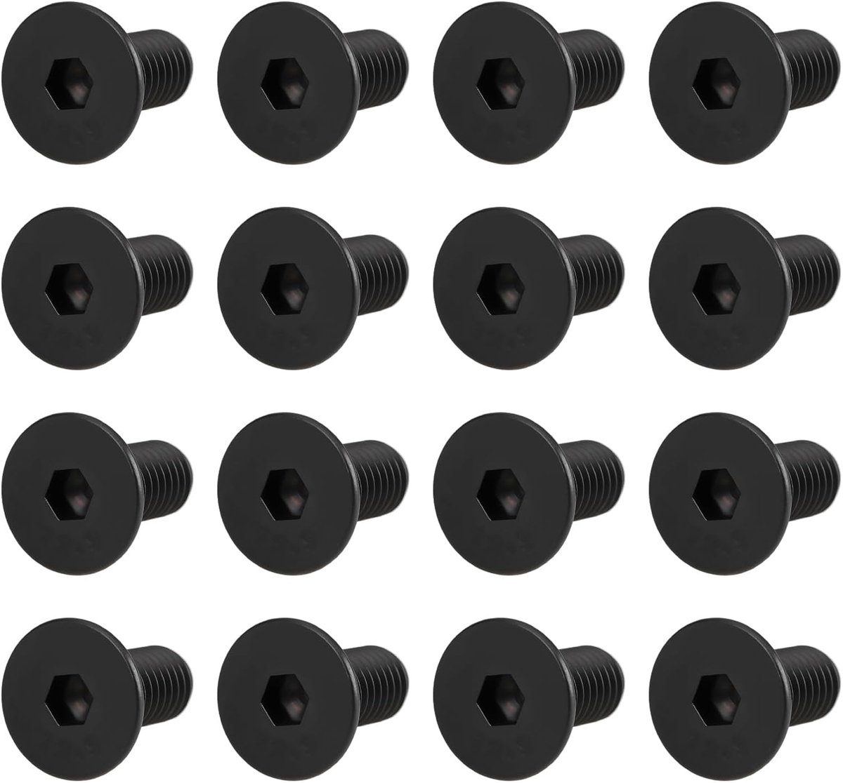 16 stks Fiets Zelfborgende Pedaal Vergrendelingsplaat Schroeven M5x12mm Compatibel met Shimano SPD Zelfborgende Pedalen