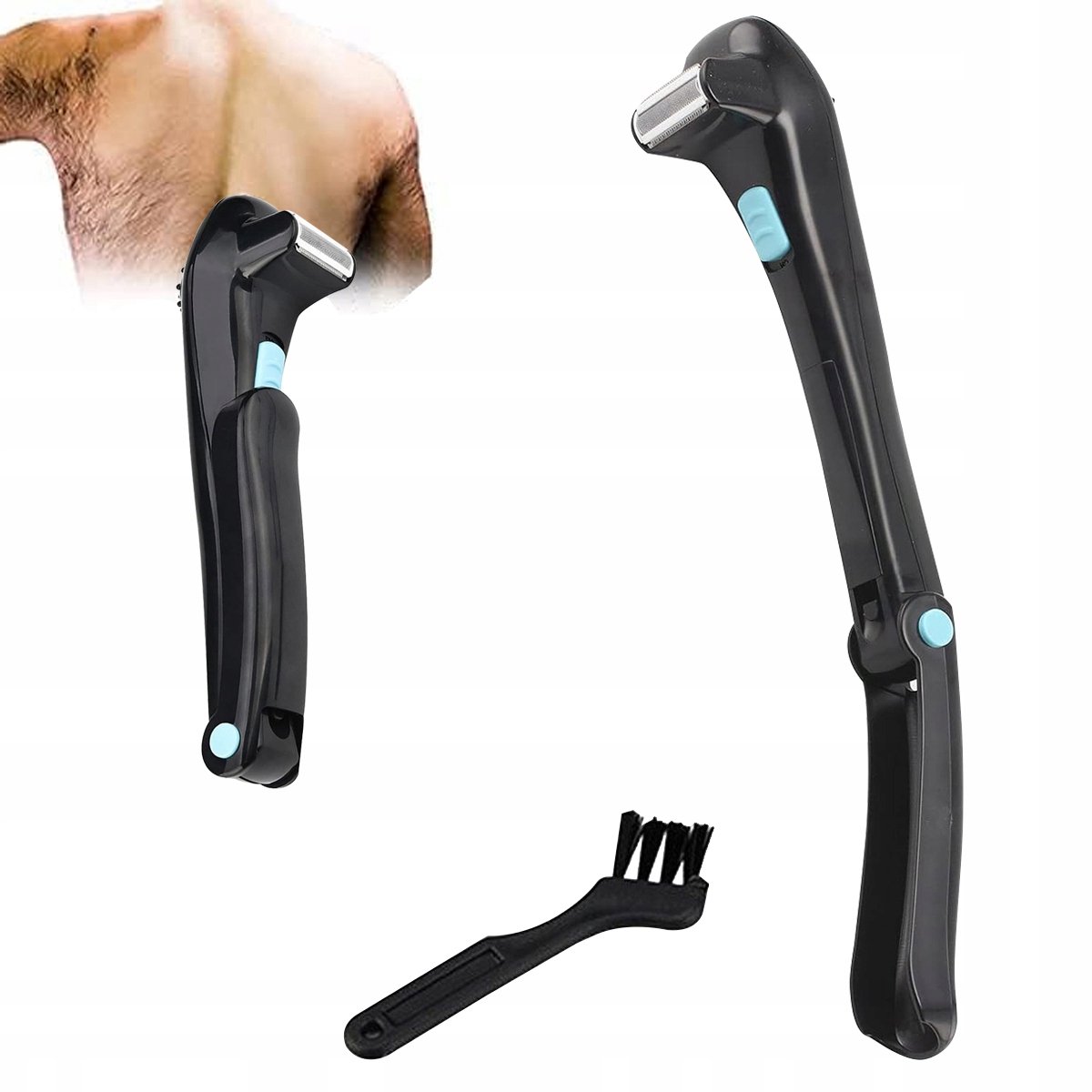Elektrische Rugtrimmer Heren - Opvouwbaar & Verstelbaar