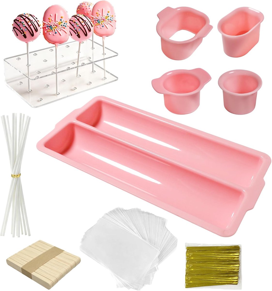 Cakesicle Cutter en Cake Pop Vorm Set - Compleet Bakpakket - Mallen voor Thuis en Feestbereidingen - ShopVlot